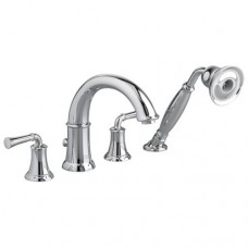 American Standard 7420.901.002 Portsmouth Deck-Mount Tub Filler with Personal Shower with Lever Handles  Polished Chrome - B003WJGXQG